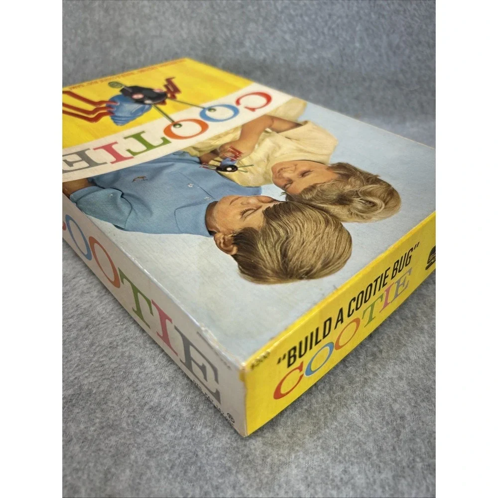 Vintage Cootie Game Schaper 1949 Complete Build A Cootie Bug Original Box